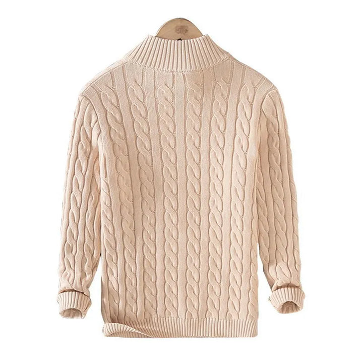 Grayson Half Zip Cable Sweater