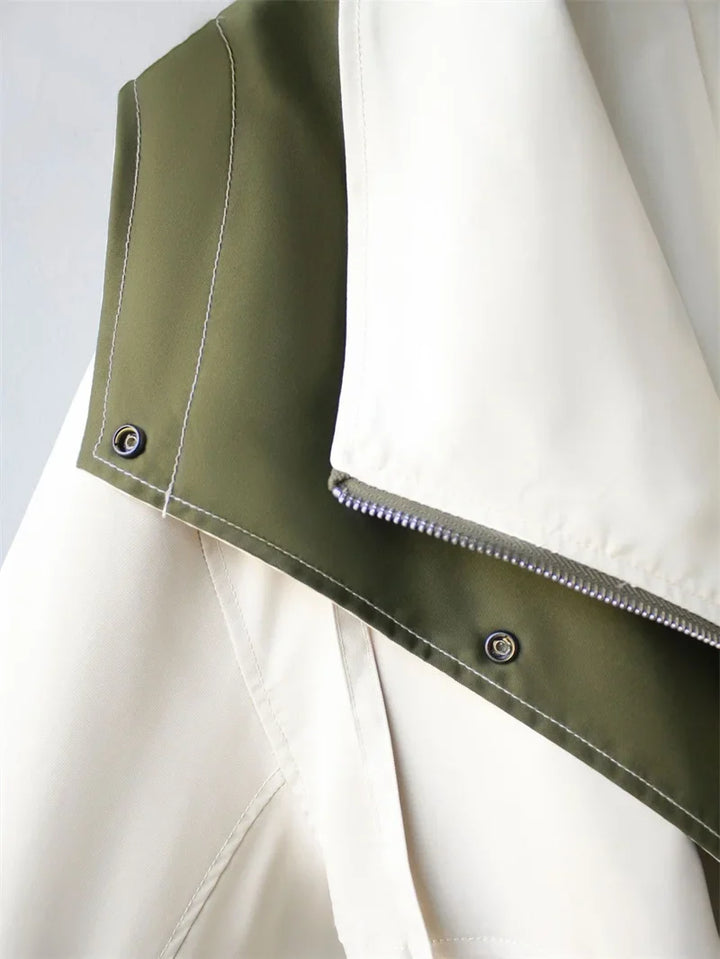 Winona Contrast Collar Trench