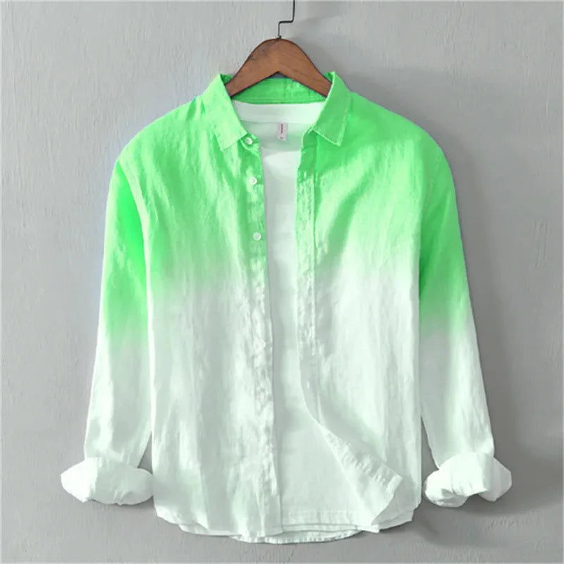 Ethan Ombre Button Front Shirt