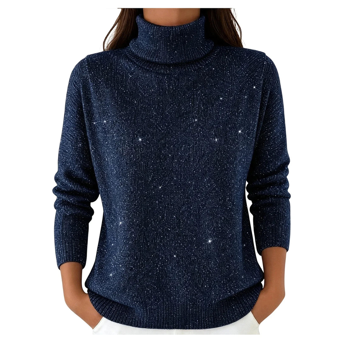 Noelani Turtleneck Shimmer Sweater