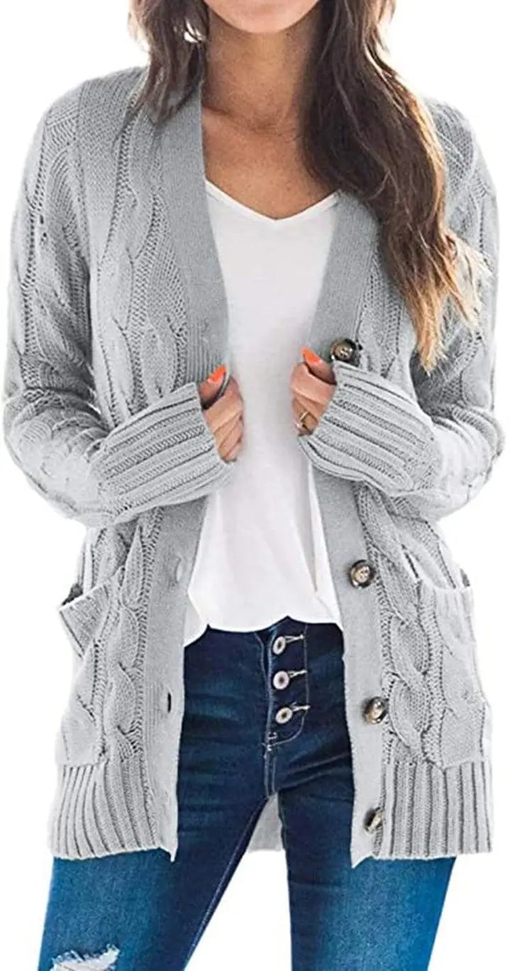 Adrienne Cable Knit Cardigan