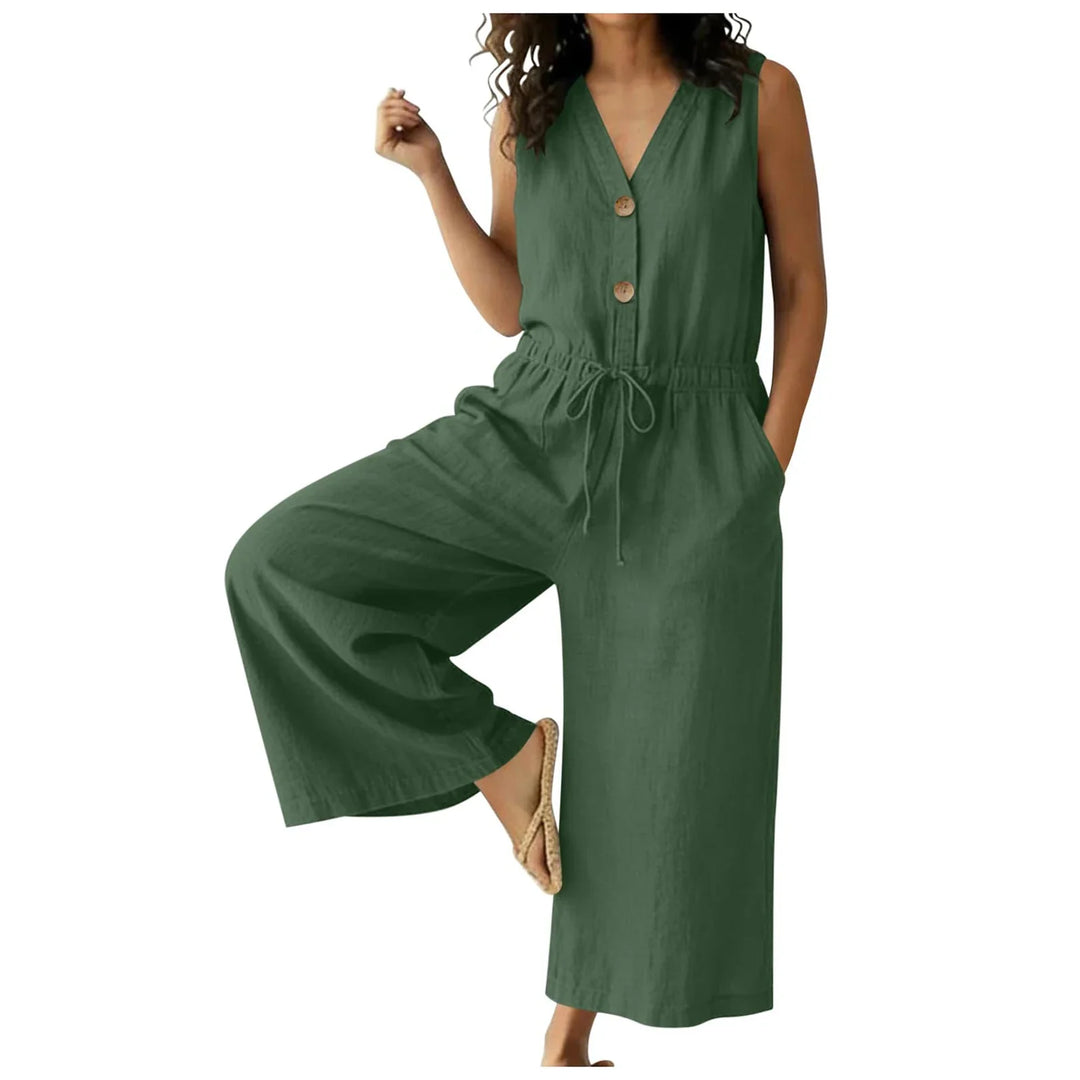 Zoriana Chic Front Tie Jumpsuit
