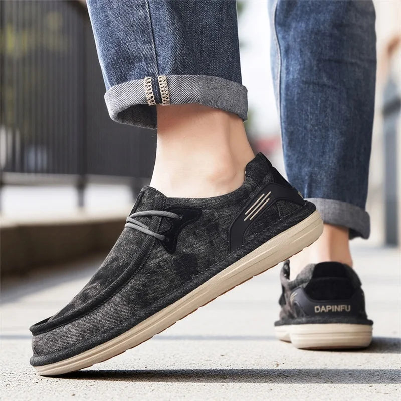 Lusso Washed Canvas Loafers