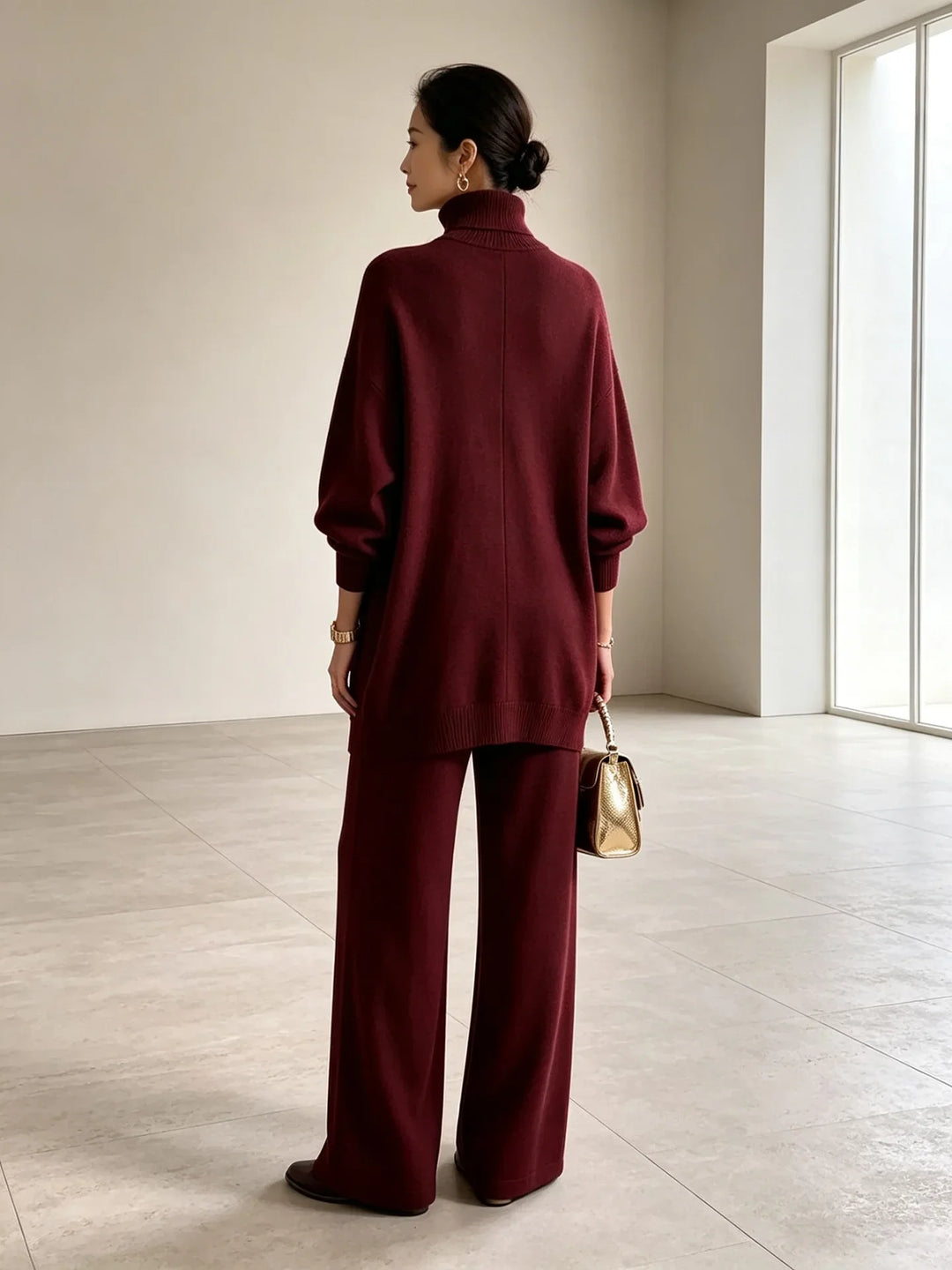 Isolde Wrap Front Sweater Set