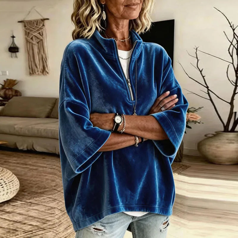 Jessa Soft Comfort Half Zip Pullover