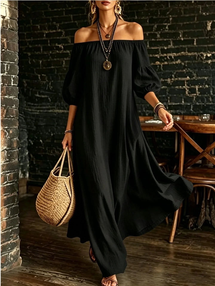 Lorielle Off Shoulder Maxi Dress