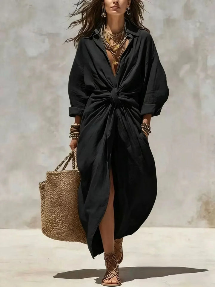 Rosaline Relaxed Shirt Maxi Dress