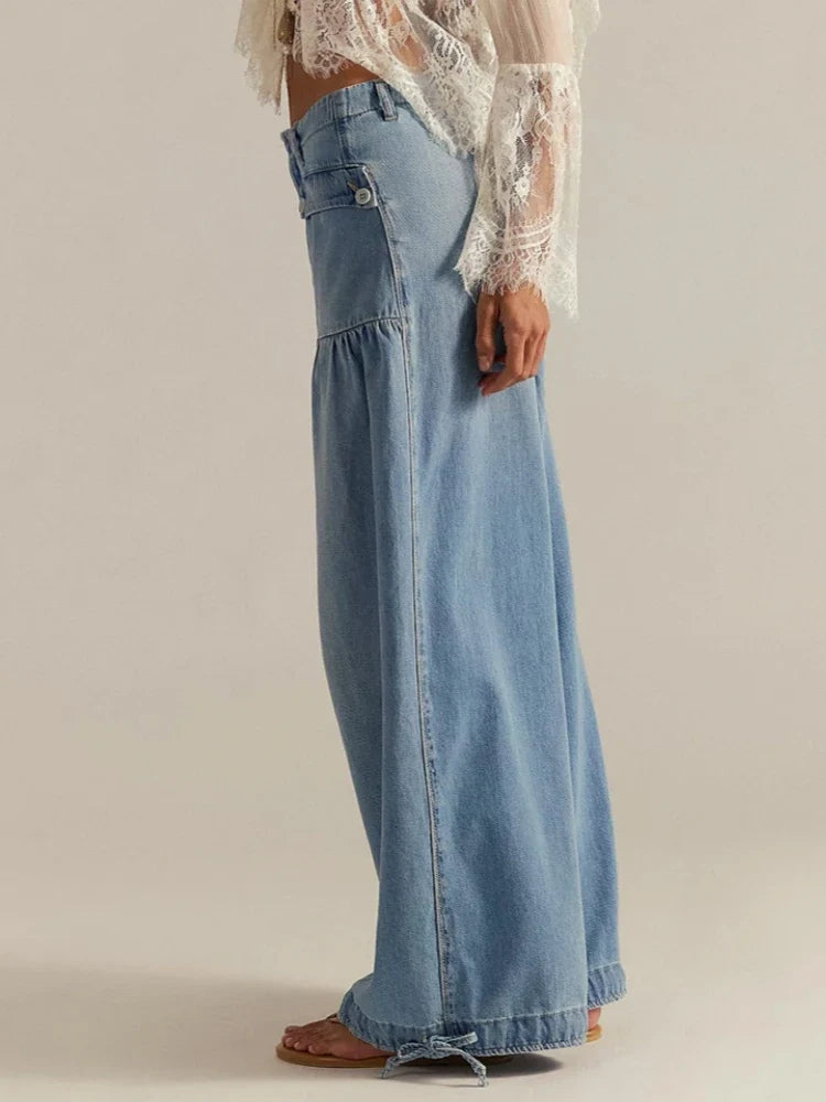 Wyonna Adjustable Cuff Denim Jeans