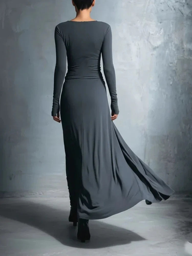 Serana Twisted Waist Maxi Dress