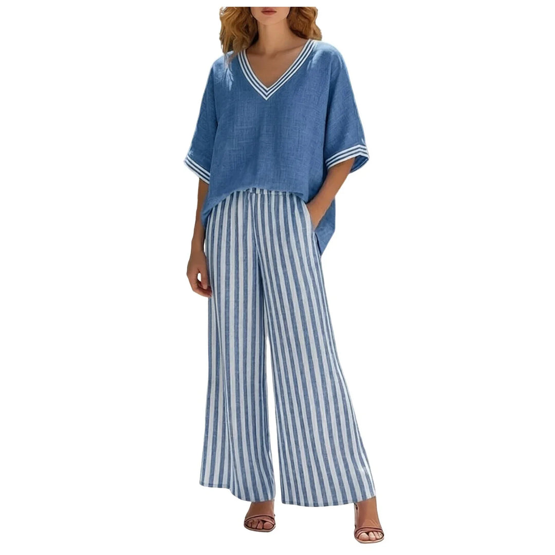 Julissa Striped Two Piece Set