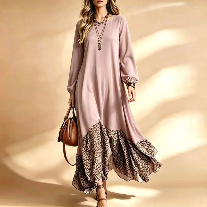 Bellamy Leopard Hem Maxi Dress