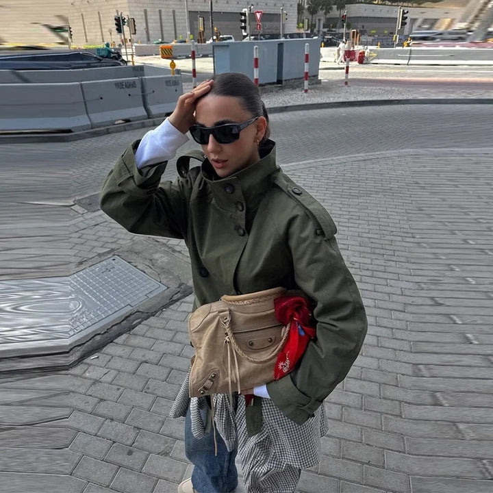 Rosanne Double Breasted Trench