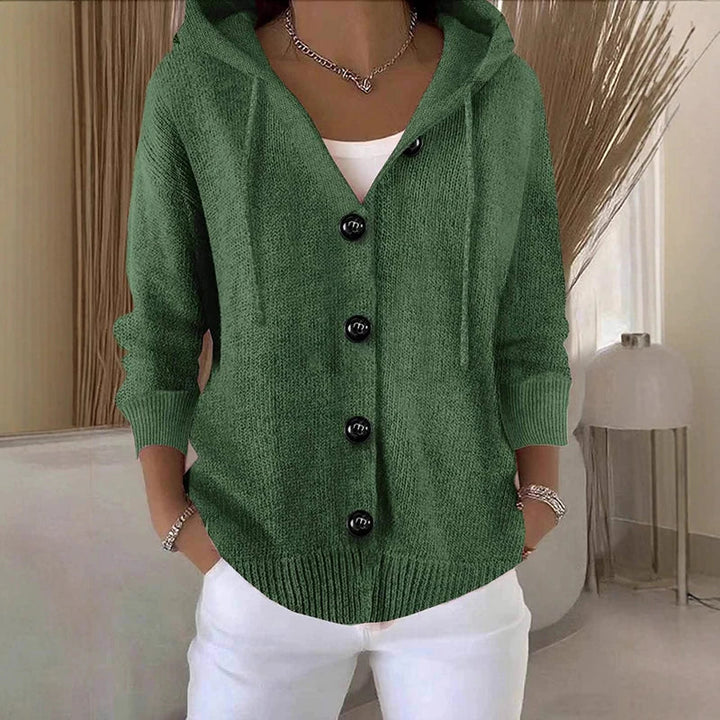 Nessa Drawstring Hood Cardigan