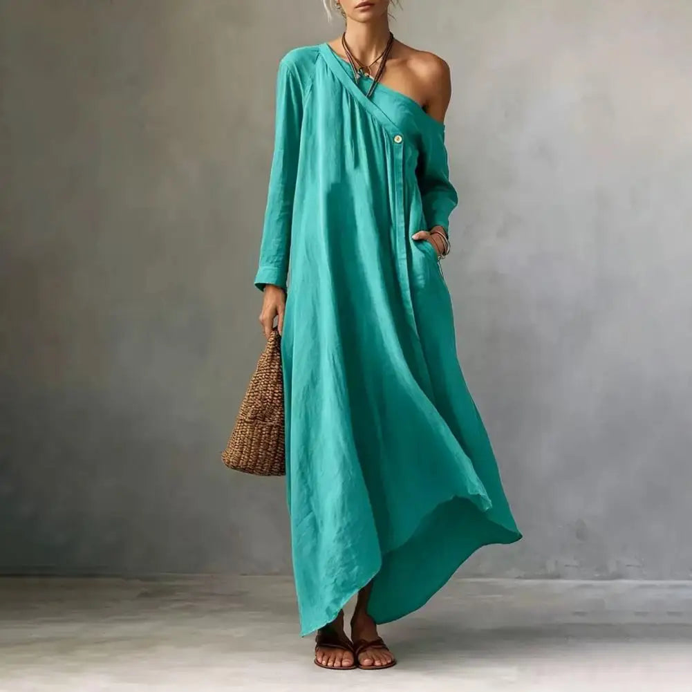 Calyra One Shoulder Maxi Dress