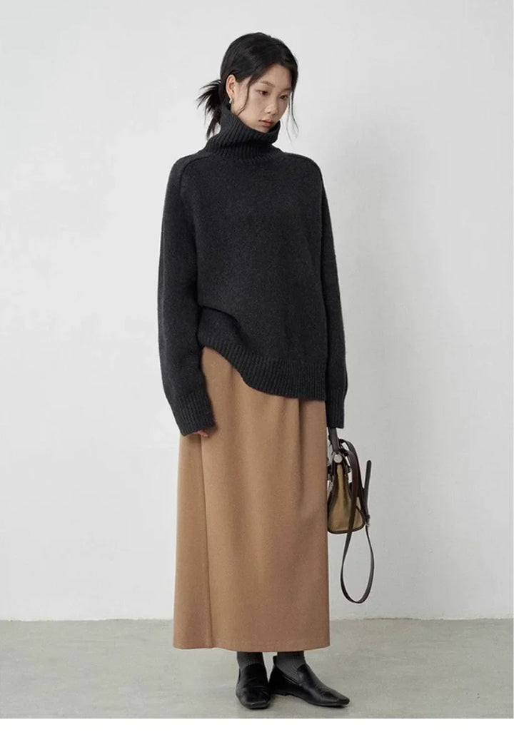 Linnea Turtleneck Wool Sweater