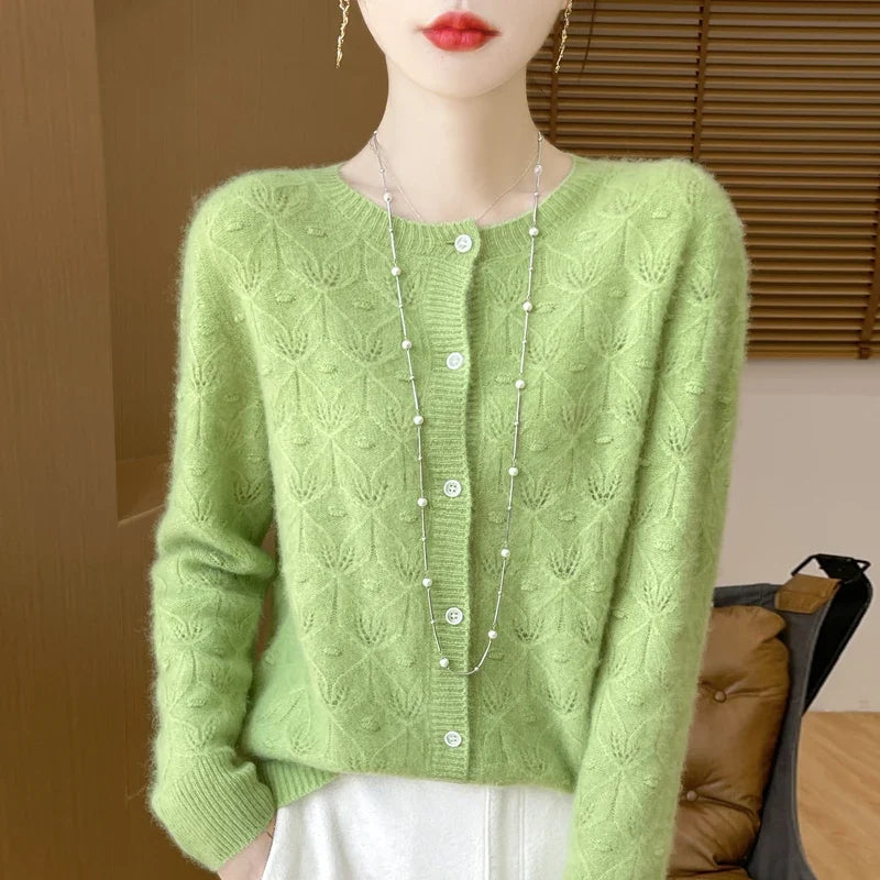 Marlena Jacquard Knit Cardigan