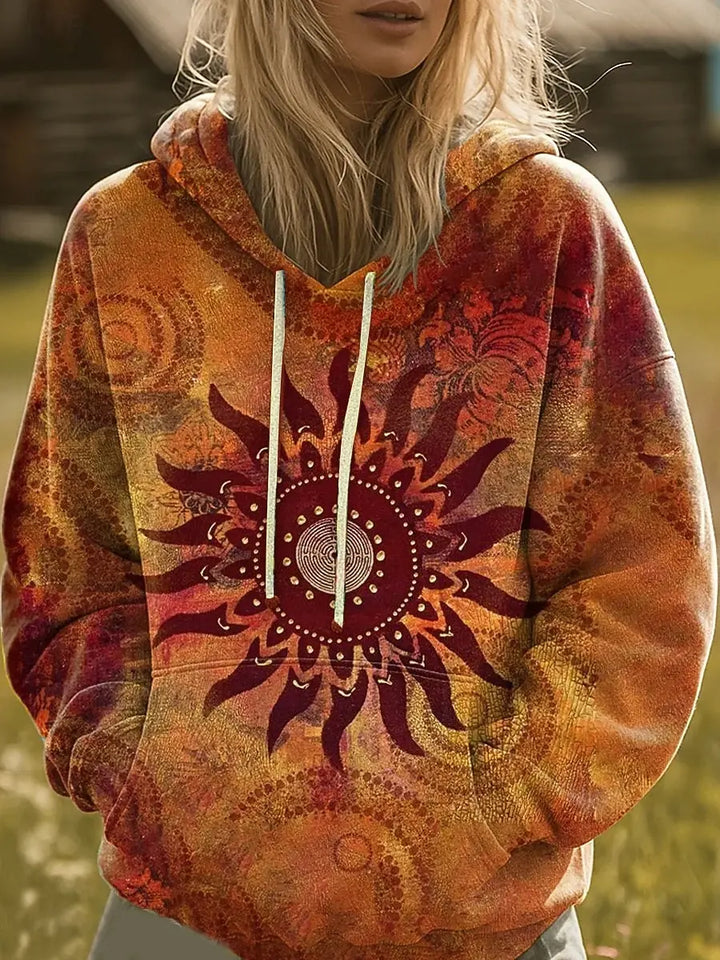 Sunniva Bohemian Print Hoodie