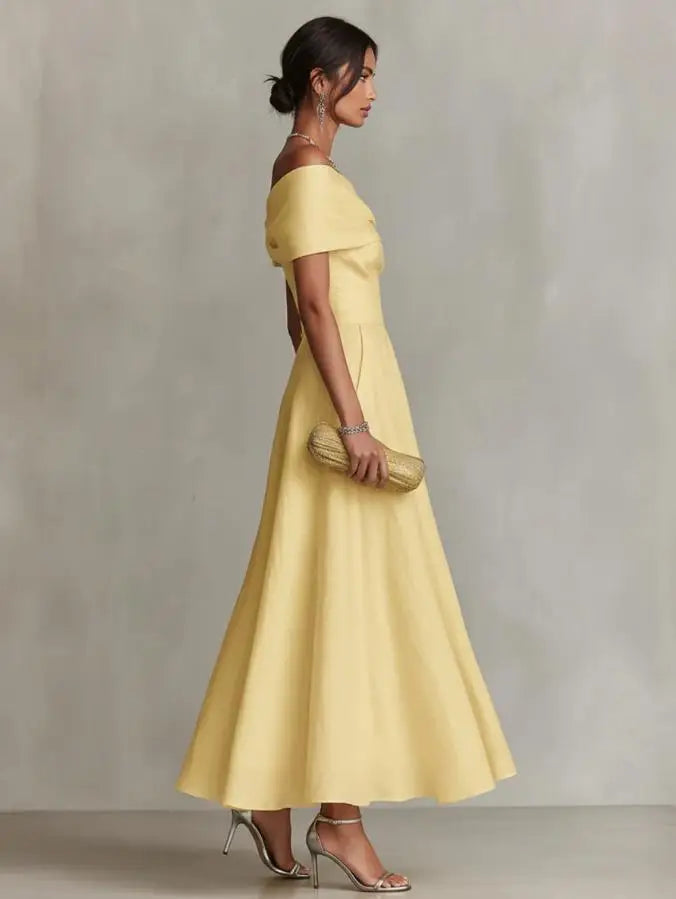 Osha One Shoulder Maxi Wedding Guest Dress