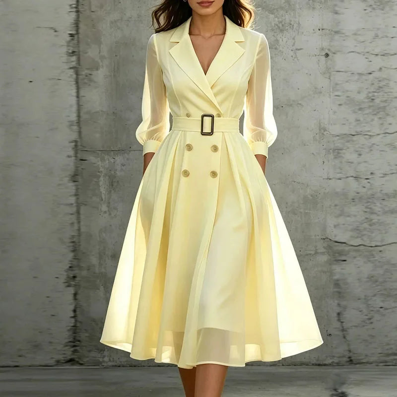 Nola Double Breasted Midi Dress