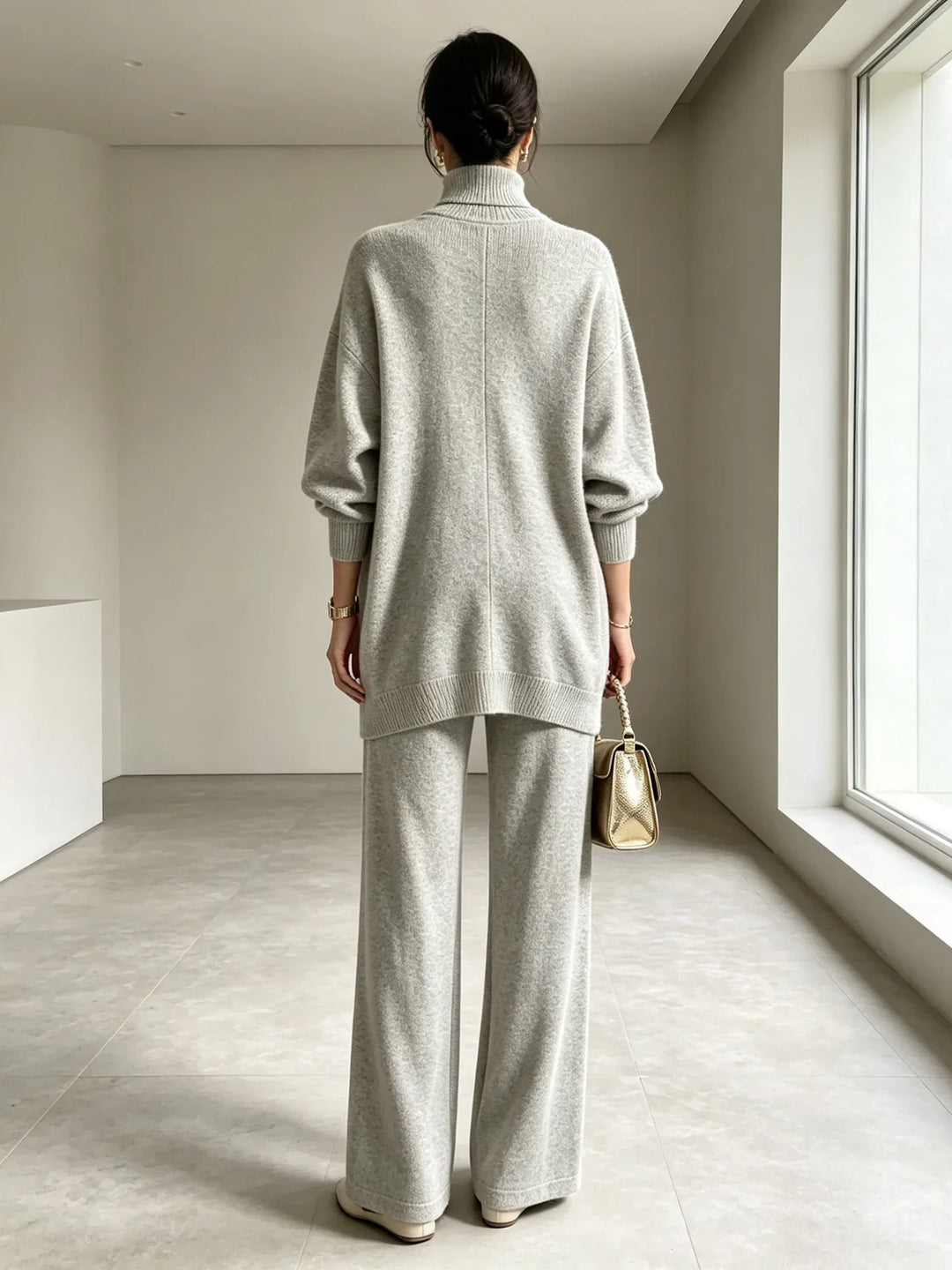 Isolde Wrap Front Sweater Set