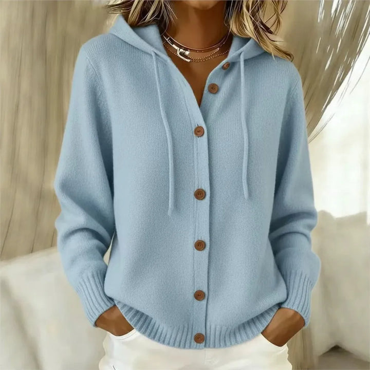 Genevieve Hooded Knit Cardigan