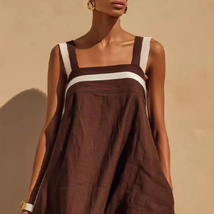 Laureline Color Block Maxi Dress