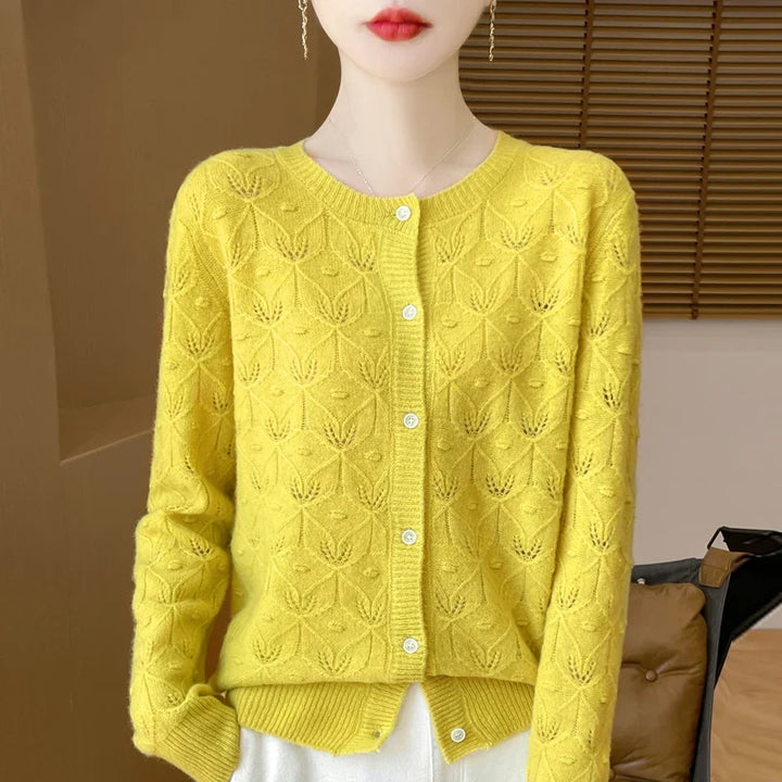 Marlena Jacquard Knit Cardigan