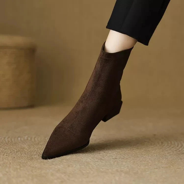 Brenna Pointed Toe Ankle Boots