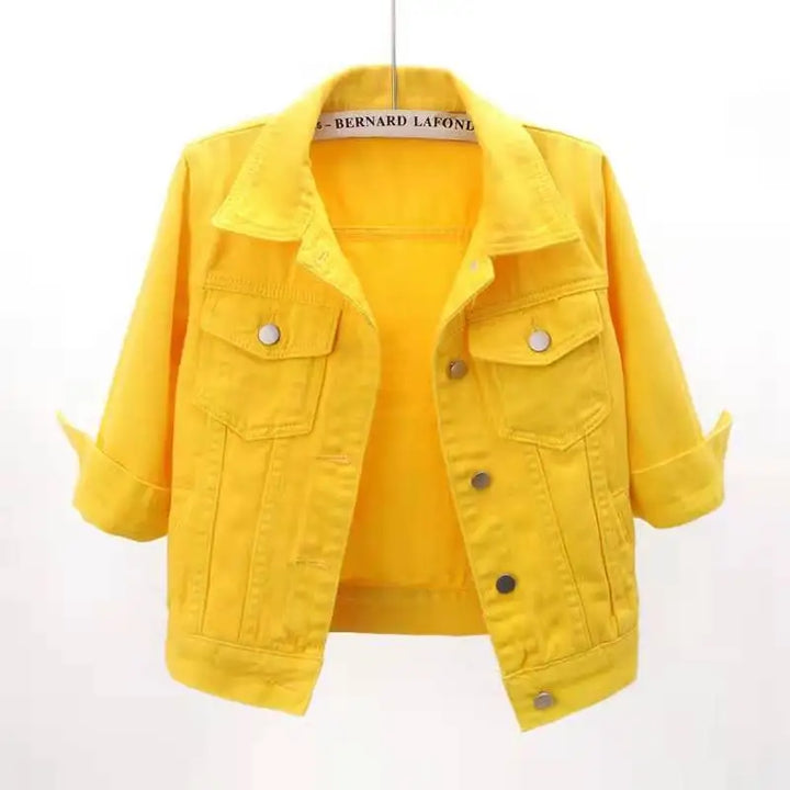 Josephine Cropped Denim Jacket