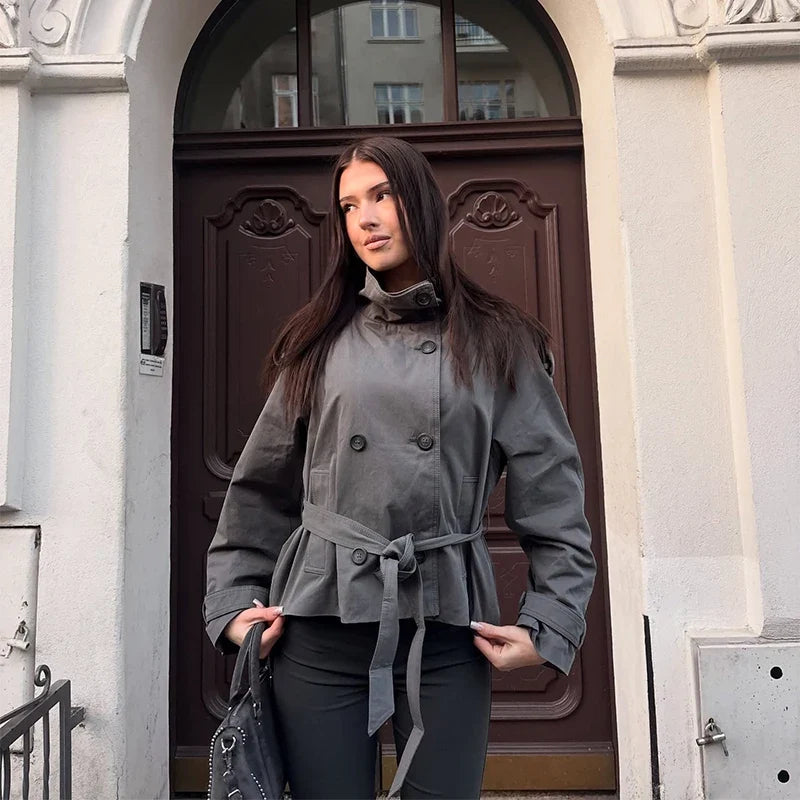 Rosanne Double Breasted Trench