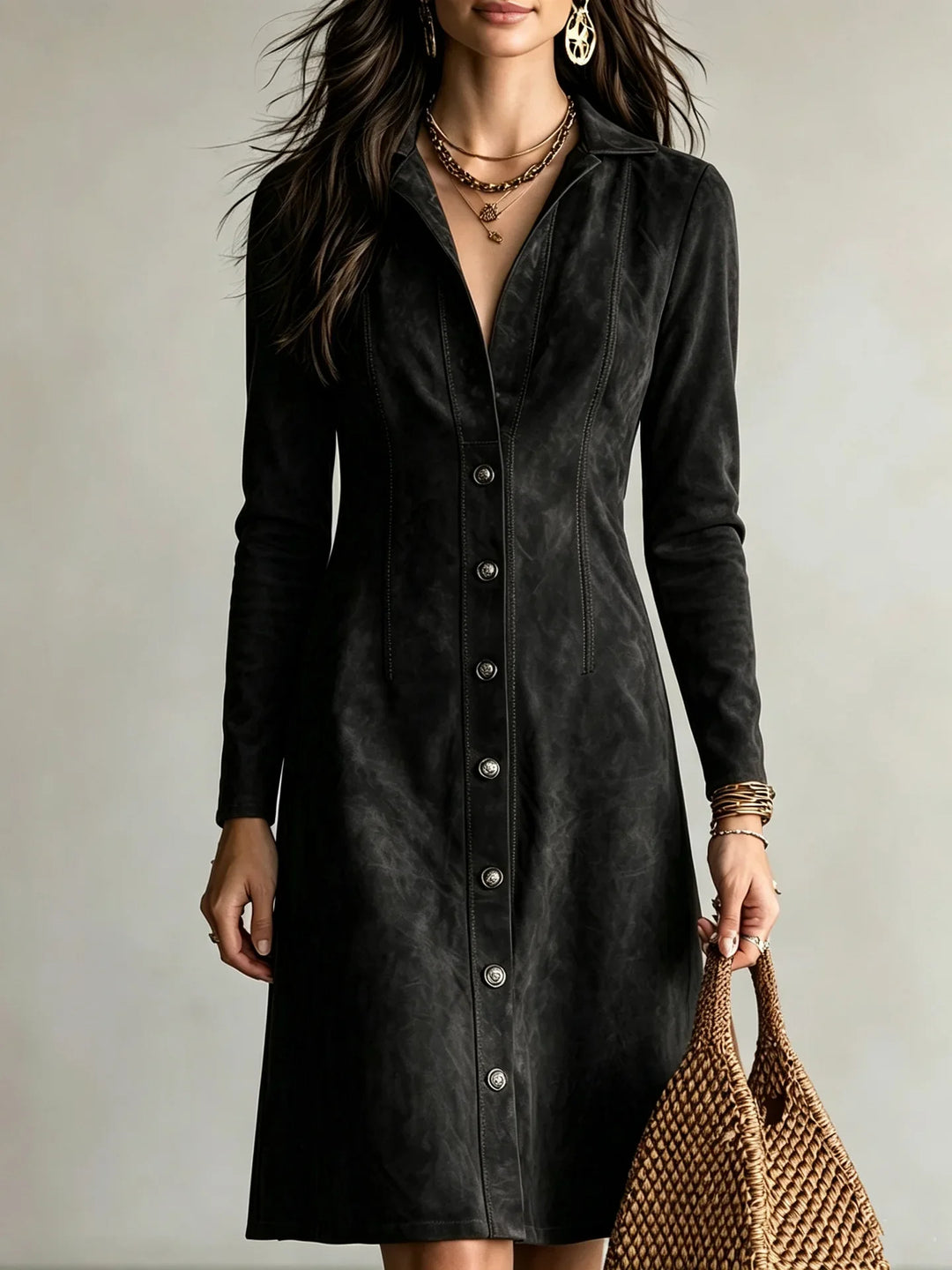 Keltie Button Front Shirt Dress
