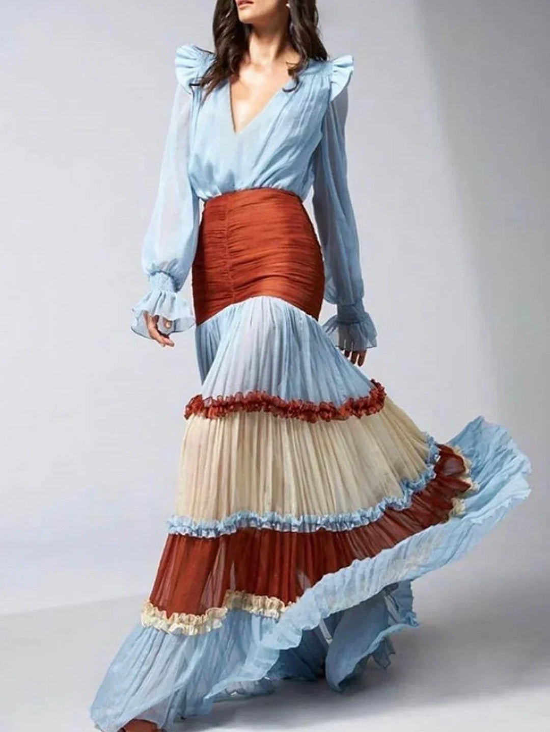 Olivia Tiered Bohemian Maxi Dress