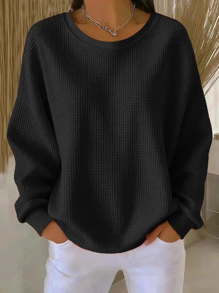 Amelina Waffle Knit Top