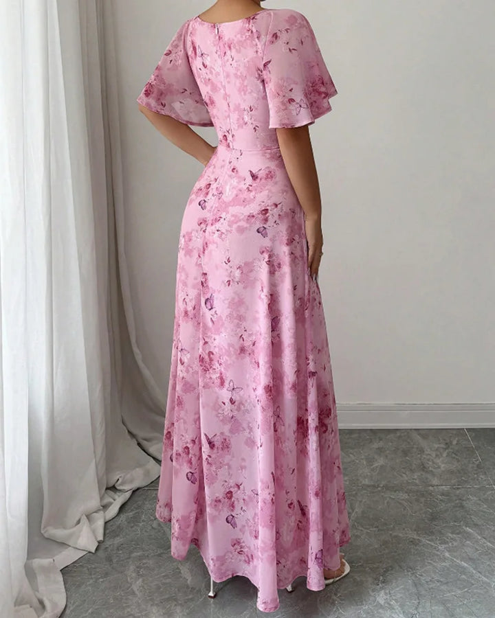 Elodie Puff Sleeve Midi Dress