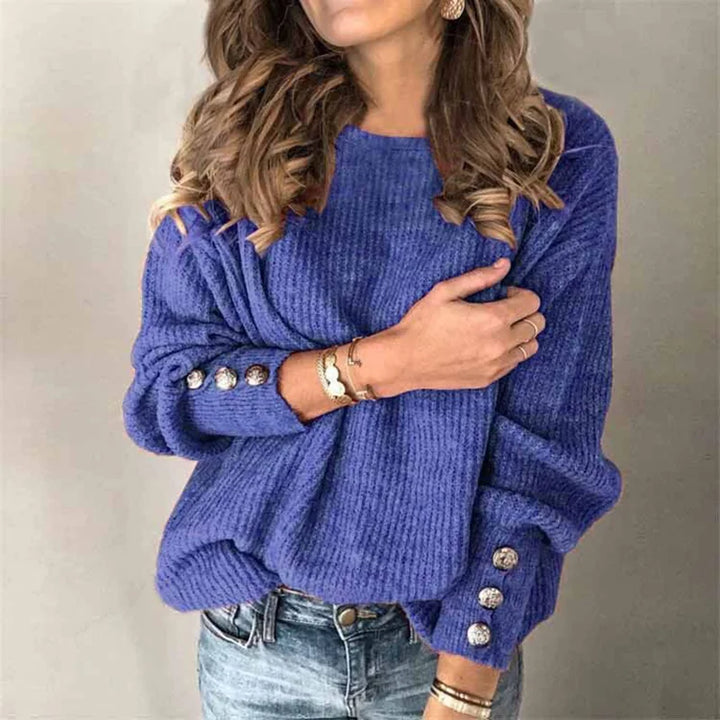 Nadia Button Cuff Sweater