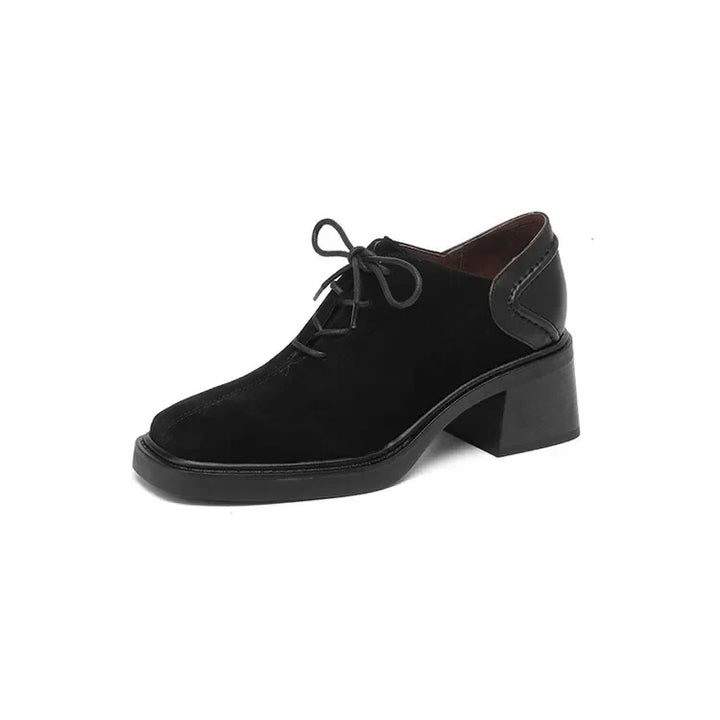 Velora Suede Block Heel Loafers