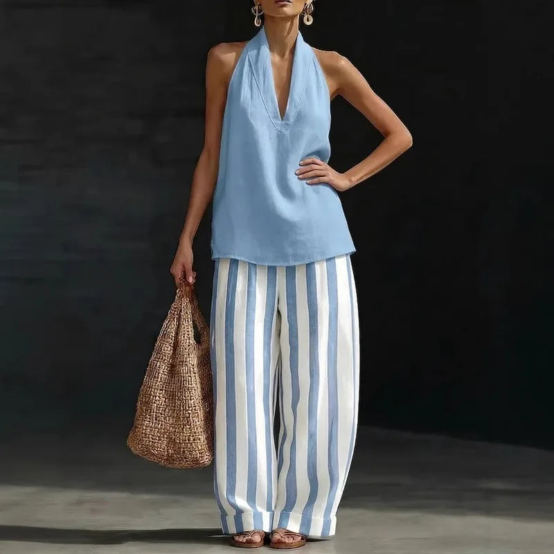 Katinka Relaxed Wide Leg Trouser Set