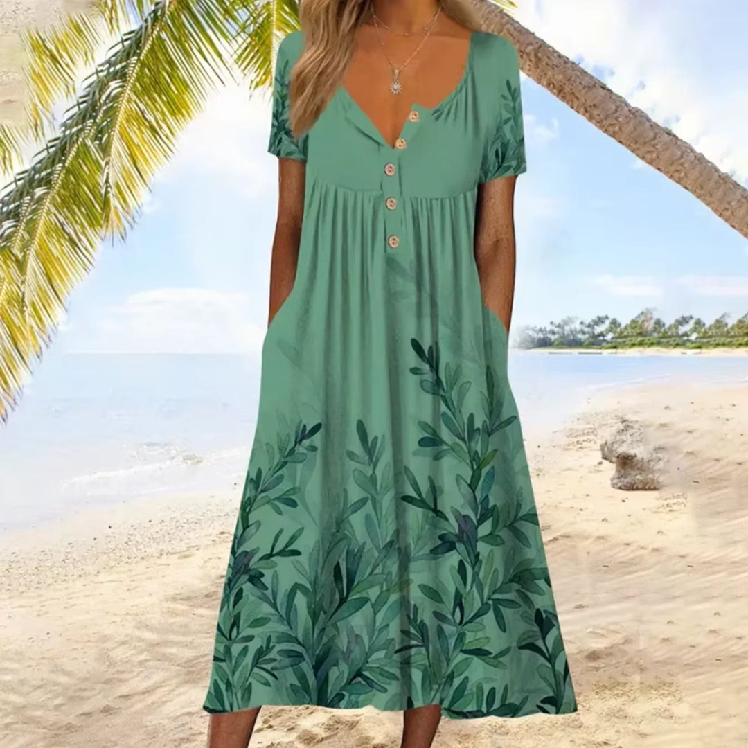 Calantha Floral Print Maxi Dress