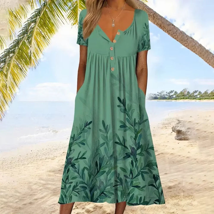 Calantha Floral Print Maxi Dress
