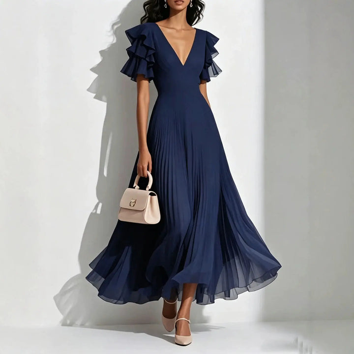 Elowen Pleated Maxi Dress