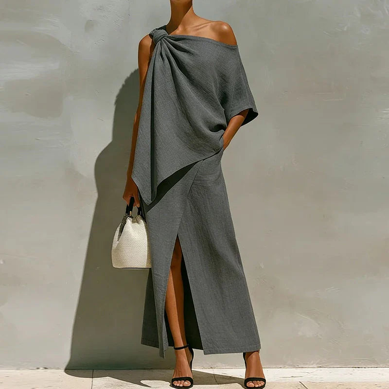 Sabrina One Shoulder Maxi Skirt Set