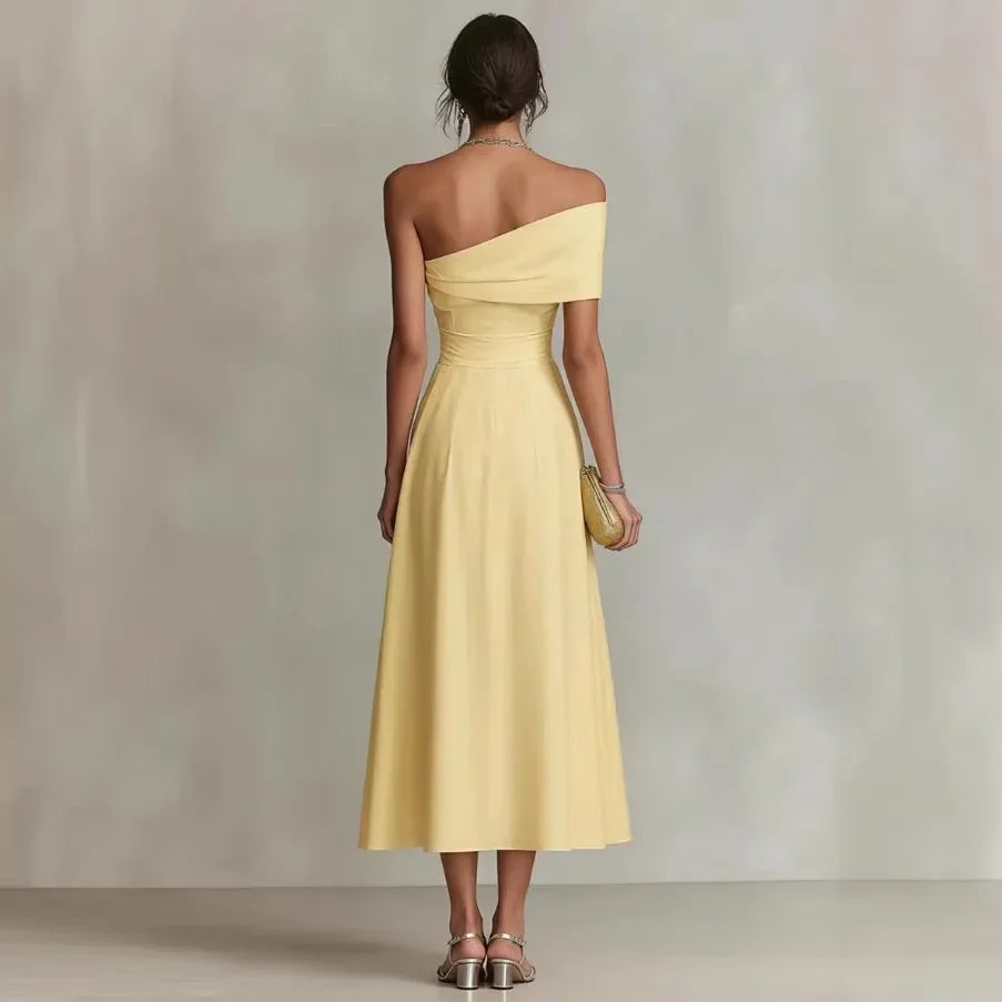Osha One Shoulder Maxi Wedding Guest Dress