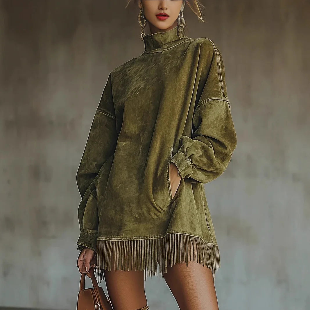 Solena High Neck Tunic Dress
