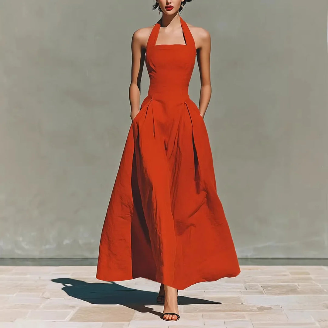 Antonio A Line Flowy Maxi Dress