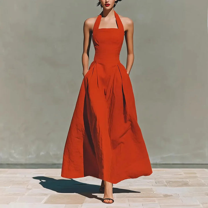 Antonio A Line Flowy Maxi Dress