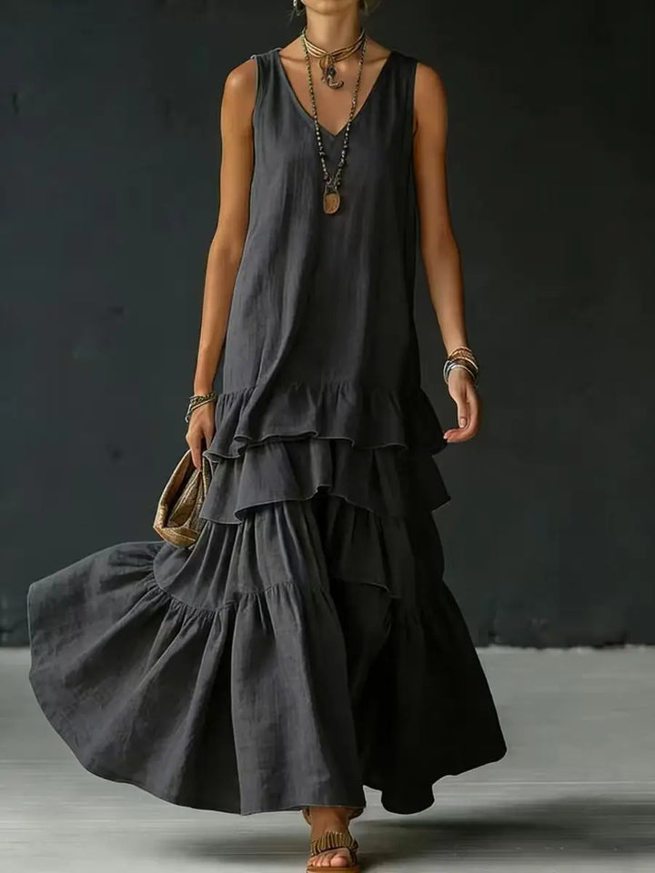 Martina Tiered Ruffle Maxi Dress