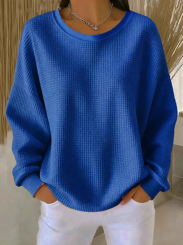 Amelina Waffle Knit Top