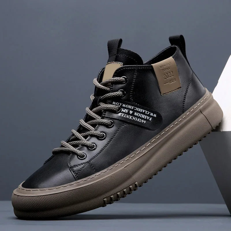 Casbian Leather Sneakers