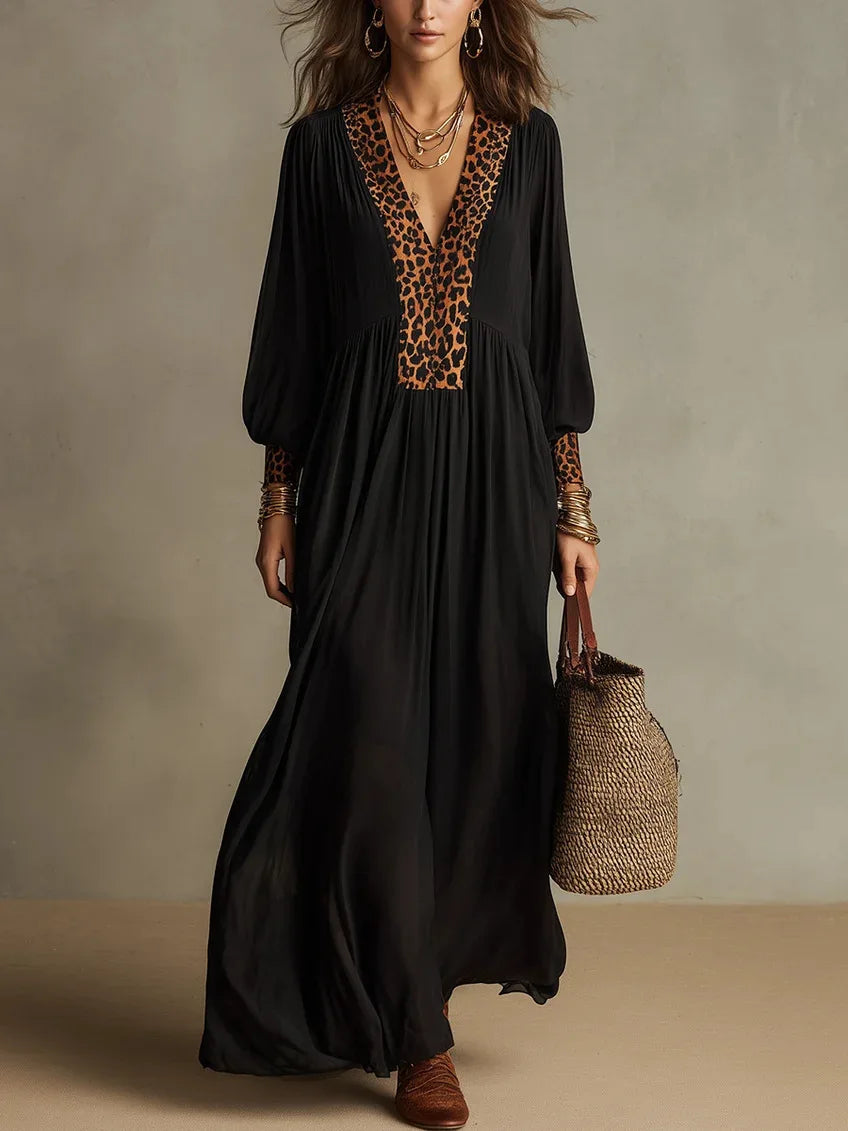 Cariselle Leopard Maxi Dress