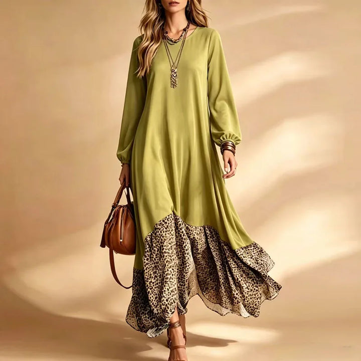 Bellamy Leopard Hem Maxi Dress